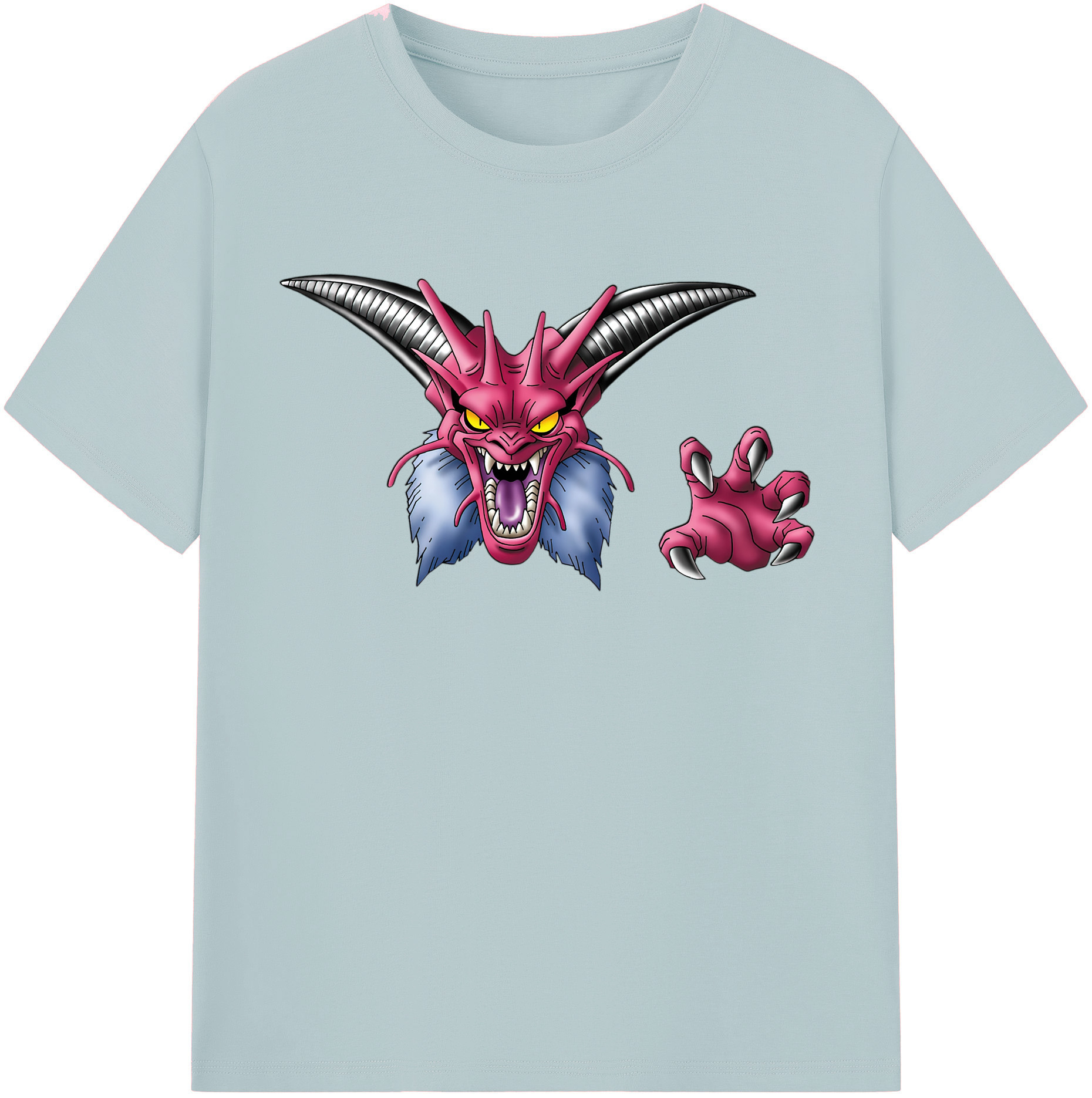（画像用） ドラゴンクエスト Doragon Kuesuto Dragon Quest 綿100％半袖Tシャツ（フロントプリント）